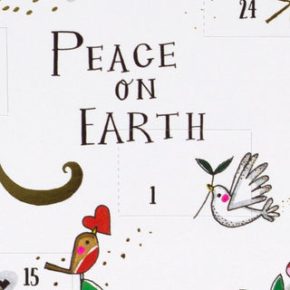 Peace on Earth Christmas Advent Calendar | Santa & Reindeer Christmas Calendar