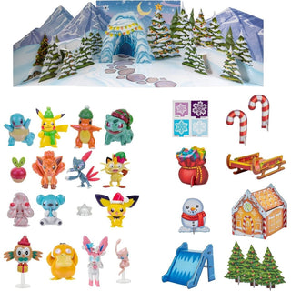 Pokemon Deluxe Christmas Advent Calendar for Kids with 16 Mini Battle Figures