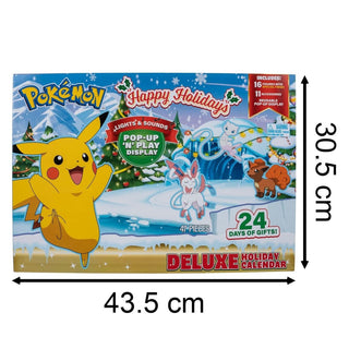 Pokemon Deluxe Christmas Advent Calendar for Kids with 16 Mini Battle Figures