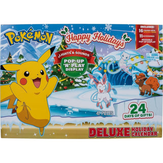 Pokemon Deluxe Christmas Advent Calendar for Kids with 16 Mini Battle Figures