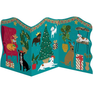 Pooch Perfection Trifold Christmas Advent Calendar, Freestanding Dog Design