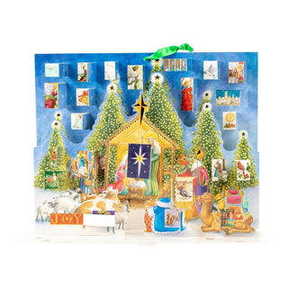 Pop - up 3D Nativity Christmas Advent Calendar | Fold - out Religious Calendar