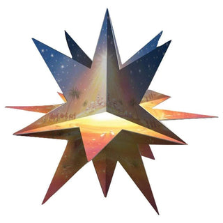 Pop - up 3D Star of Bethlehem Christmas Advent Calendar | Nativity Calendar - 29cm