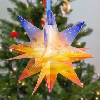 Pop - up 3D Star of Bethlehem Christmas Advent Calendar | Nativity Calendar - 29cm