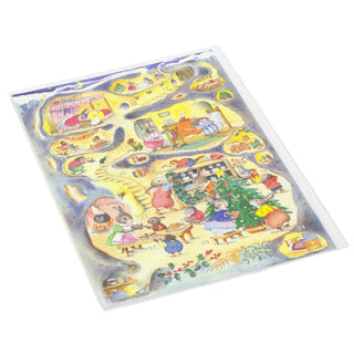 Rabbit Warren Advent Calendar Greetings Card | Christmas Advent Calendar - A5
