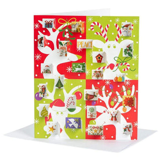 Reindeer Advent Calendar Card with Envelope | Christmas Advent Calendar