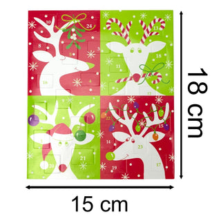Reindeer Advent Calendar Card with Envelope | Christmas Advent Calendar