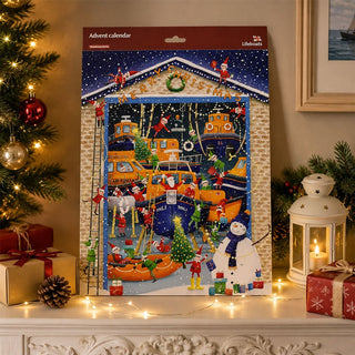 RNLI Lifeboats Christmas Advent Calendar, 24-Door Picture Calendar