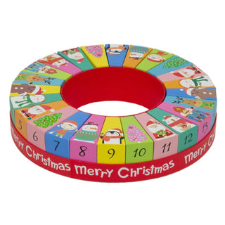 Round Fill Your Own Christmas Advent Calendar | Reusable Festive Wheel Calendar