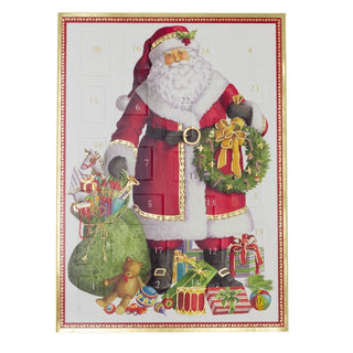 Santa Claus Advent Calendar Card with Envelope | Christmas Advent Calendar
