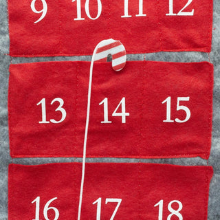 Santa Gnome Christmas Advent Calendar | Fabric 24 - Pocket Hanging Gonk Calendar