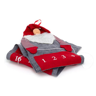 Santa Gnome Christmas Advent Calendar | Fabric 24 - Pocket Hanging Gonk Calendar