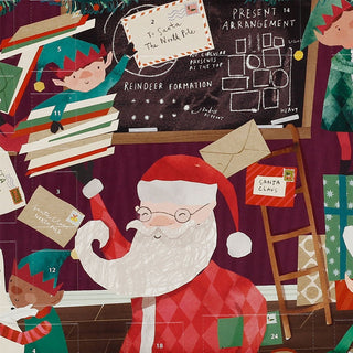 Santa's Workshop 3D Christmas Advent Calendar, Freestanding Fold-Out Scene