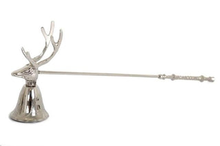 Silver Deer Stag Reindeer Head Candle Snuffer
