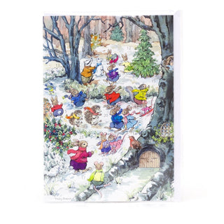 Skating Rink Advent Calendar Greetings Card | Christmas Advent Calendar - A5