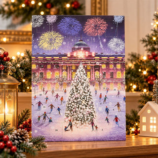 Skating under Fireworks Christmas Advent Calendar, London Ice Skating Scene