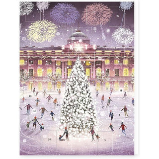 Skating under Fireworks Christmas Advent Calendar, London Ice Skating Scene