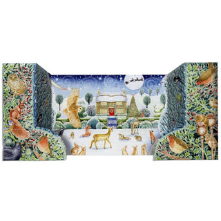 Snowy Cottage 3D Christmas Advent Calendar, Freestanding Picture Calendar