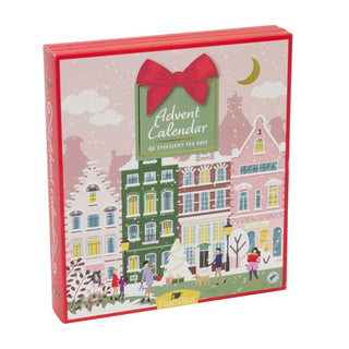 Tea Advent Calendar Herbal & Black Tea Bag Christmas Advent Calendar for Adults