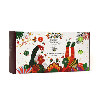 Tea Chest Advent Calendar | 25 Pyramid Tea Bags Christmas Advent Calendar