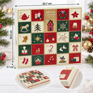 Tea Christmas Advent Calendar, 24 Different Teas in Festive Foldable Box