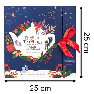 Tea Christmas Advent Calendar | 25 Loose Leaf Pyramid Tea Bags Advent Calendar