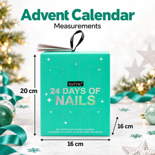 Technic Nail Care Advent Calendar, 24 Day Nail Advent Calendar with 18 Varnishes