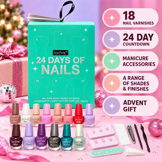 Technic Nail Care Advent Calendar, 24 Day Nail Advent Calendar with 18 Varnishes