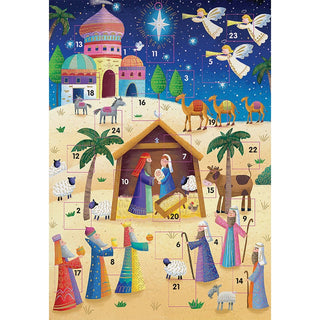 The Christmas Story Advent Calendar, 33.5cm Nativity Design