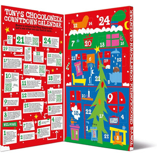 Tonys Chocolonely Fairtrade Chocolate Advent Calendar with 10 Delicious Flavours