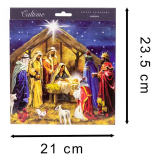 Traditional Christmas Advent Calendar Nativity Scene | Picture Advent Calendar