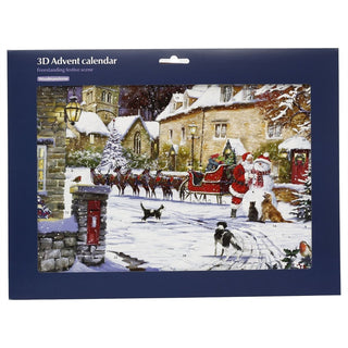 Village Delight 3D Christmas Advent Calendar, Freestanding, Illustrated