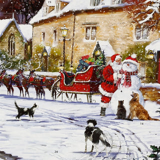 Village Delight 3D Christmas Advent Calendar, Freestanding, Illustrated