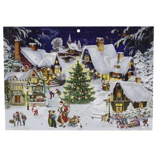 Village on the Hill Christmas Advent Calendar, A4 Traditional Picture Calendar