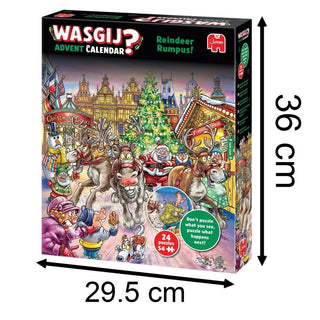 Wasgij Christmas Advent Calendar 2025 | Reindeer Rumpus Jigsaw Advent Calendar