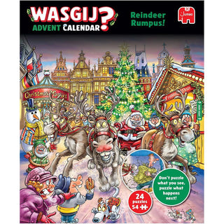 Wasgij Christmas Advent Calendar 2025 | Reindeer Rumpus Jigsaw Advent Calendar