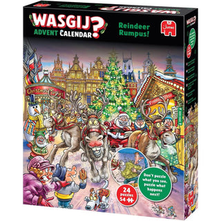 Wasgij Christmas Advent Calendar 2025 | Reindeer Rumpus Jigsaw Advent Calendar