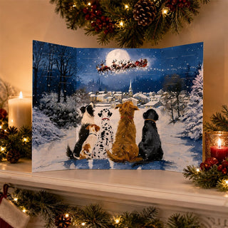 Watching for Santa 3D Christmas Advent Calendar, Freestanding Picture Design