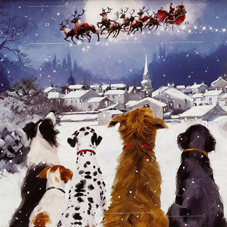 Watching for Santa 3D Christmas Advent Calendar, Freestanding Picture Design