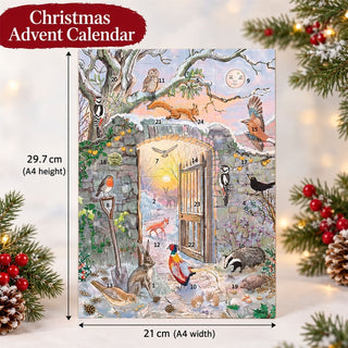 Winter Solstice in the Secret Garden Folklore Christmas Advent Calendar, A4