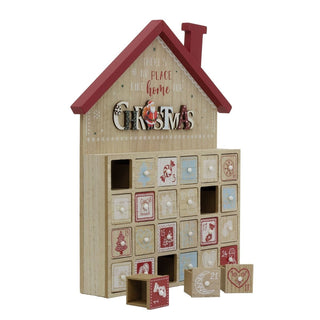 Winter Wonderland House Christmas Advent Calendar | Wooden Advent Calendar
