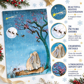 Wishing on a Star Christmas Advent Calendar, Moonlit Hares and Reindeer
