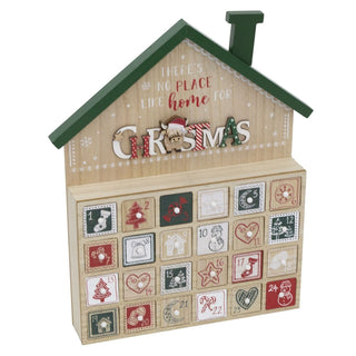 Wooden House Highland Cow Christmas Advent Calendar | Fill Your Own Calendar