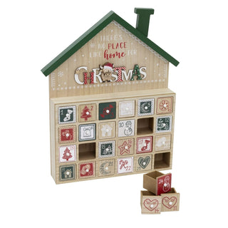 Wooden House Highland Cow Christmas Advent Calendar | Fill Your Own Calendar
