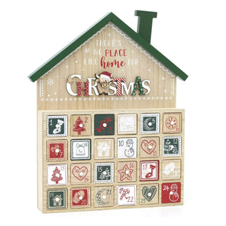 Wooden House Highland Cow Christmas Advent Calendar | Fill Your Own Calendar