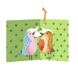 Woodland Animals Christmas Advent Calendar with 24 Pop - up Hanging Decorations