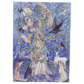 Yule Oak Folklore Christmas Advent Calendar, A4 Woodland Wildlife