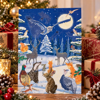 Yuletide with the Ancestors Christmas Advent Calendar, A4 Woodland Wildlife