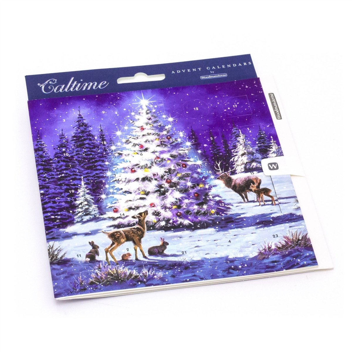 16cm Traditional Christmas Advent Calendar Card And Envelope ~ The Magical Tree
