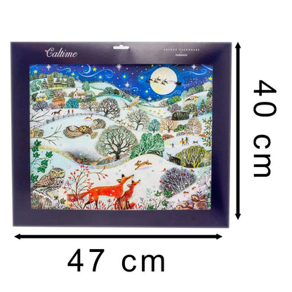 3D Christmas Advent Calendar Moonlit Magic | Animal Picture Advent Calendar